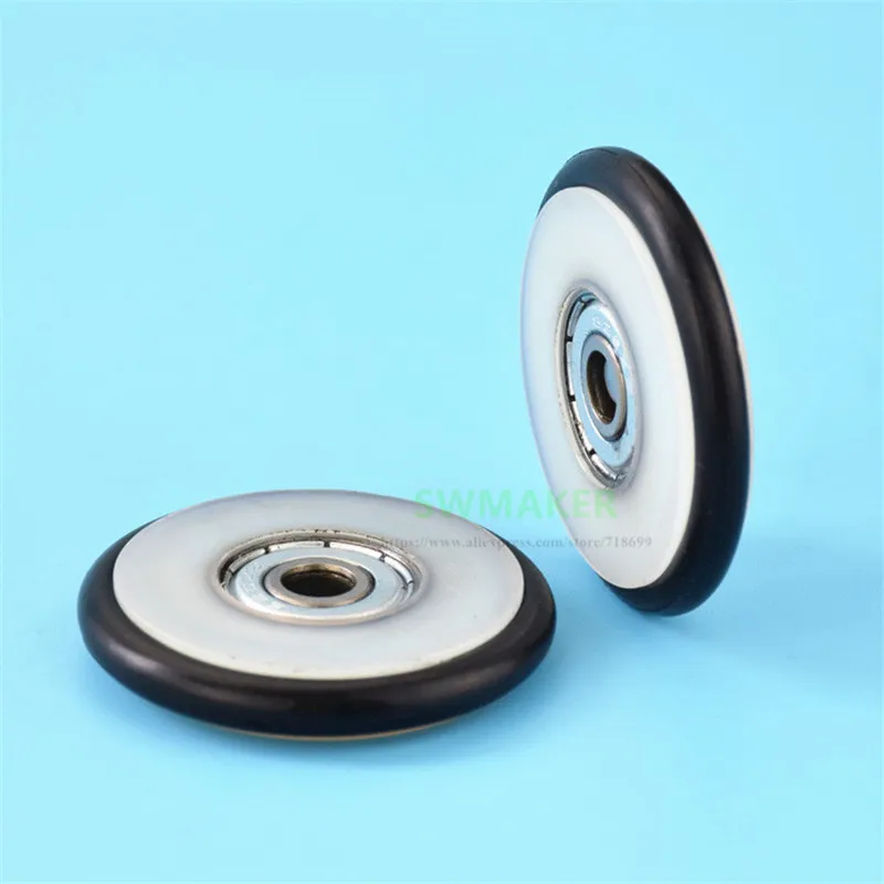 1Pc 6*41*7mmm Buna-N rubber O rubber ring rubber rubber roller, mute elasticity, blackboard fishing tackle, 626 bearing pulley