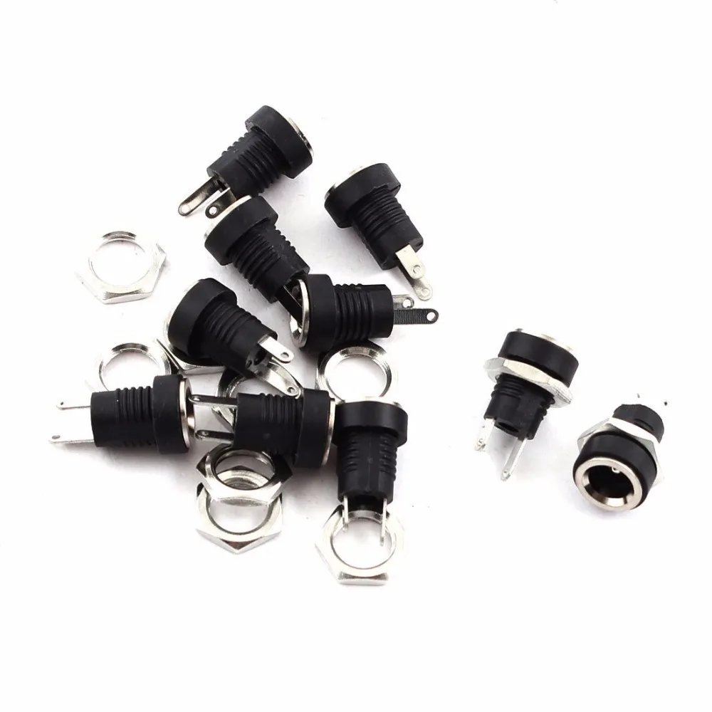 

500PCS 5.5mmx2.1mm DC Power Jack Female Panel Mount Connector