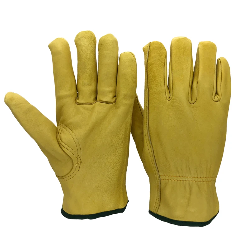 Safety Work Gloves Sheepskin Leather Men Working Welding Gloves Safety Protective Garden Sports MOTO Wear-resisting Gloves 4020Y