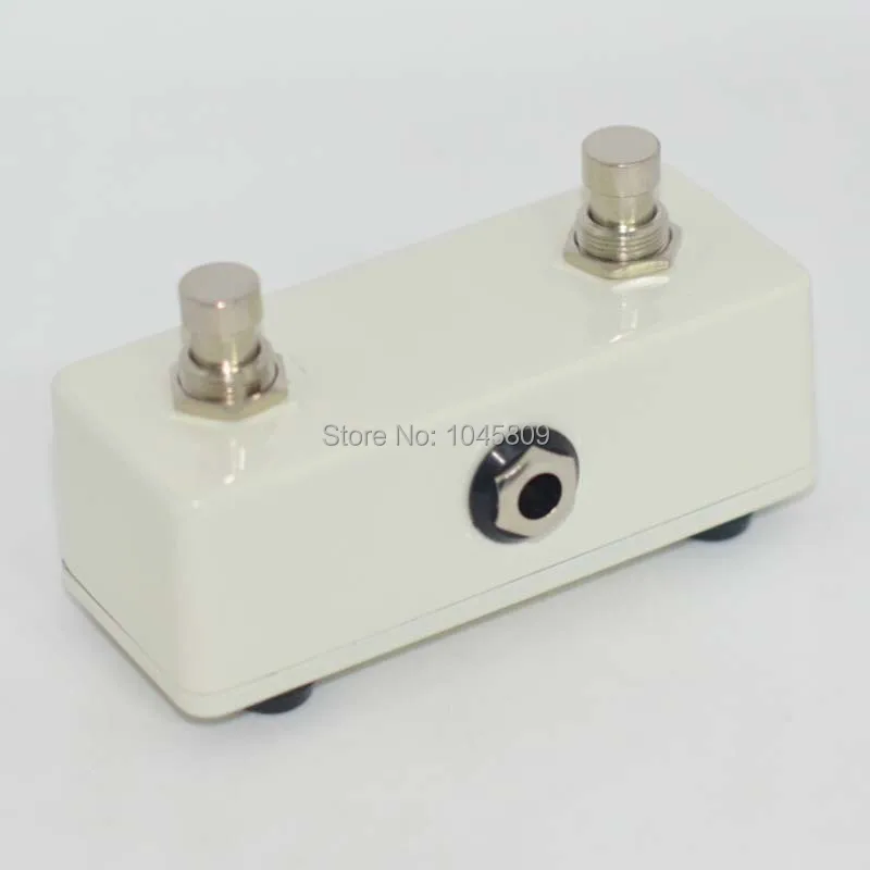 Mini Guitar Amp momentary Dual footswitch  pedal white for Guitar Amp parts  free shipping