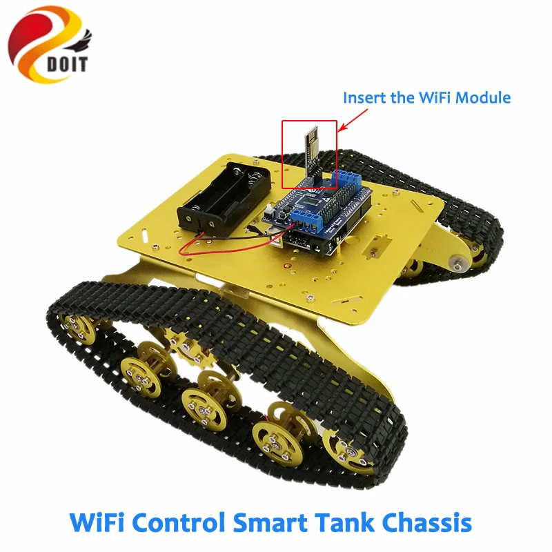 Ts300 amortecedor tanque chassi com DT-06 módulo wifi + placa de desenvolvimento para arduino kit placa motorista do motor diy rc brinquedo