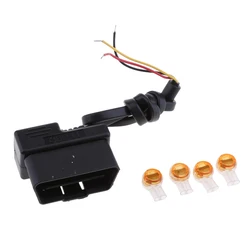 Adaptador de cable duro para cámara de salpicadero de coche, módulo reductor, DVR, GPS, OBD, Cables Buck, Premium, 0,4 metros, 12, 24V a 5V/2A