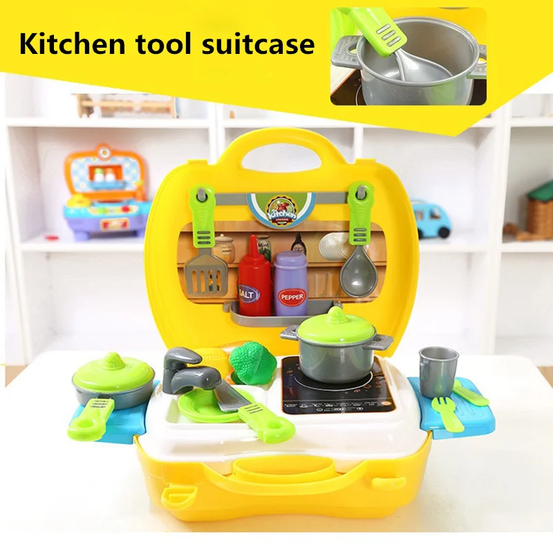 26 Stks/set Keuken Gereedschap Speelgoed Diy Koken Voedsel Kookgerei Rollenspel Ouder-kind Interactie Kids Puzzel Speelgoed Voor Kinderen gift