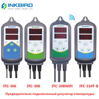 Inkbird 4 type heating and cooling temperature controller with two relays for carboy greenhouse terrarium aquarium Brewing