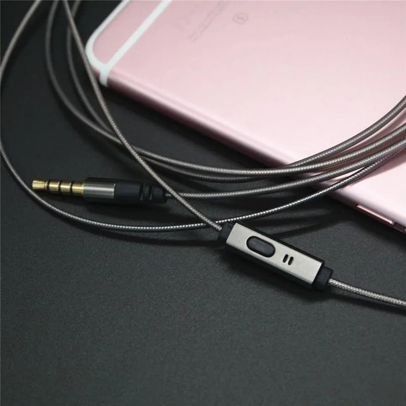 Nâng cấp Thay Thế cho X3 Irock A8 VJJB N1 Tai Nghe Tai Nghe Cáp Dây Có Mic Điều Chỉnh Âm Lượng cho Android iPhone MP3