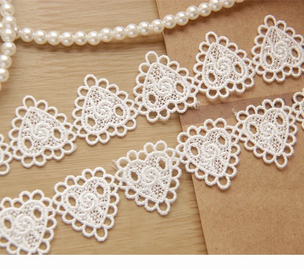 1yard Width:3cm Sweet Heart Lace Rose Trim Lace Embellish for Clothing Embroidered Lace(ss-311)