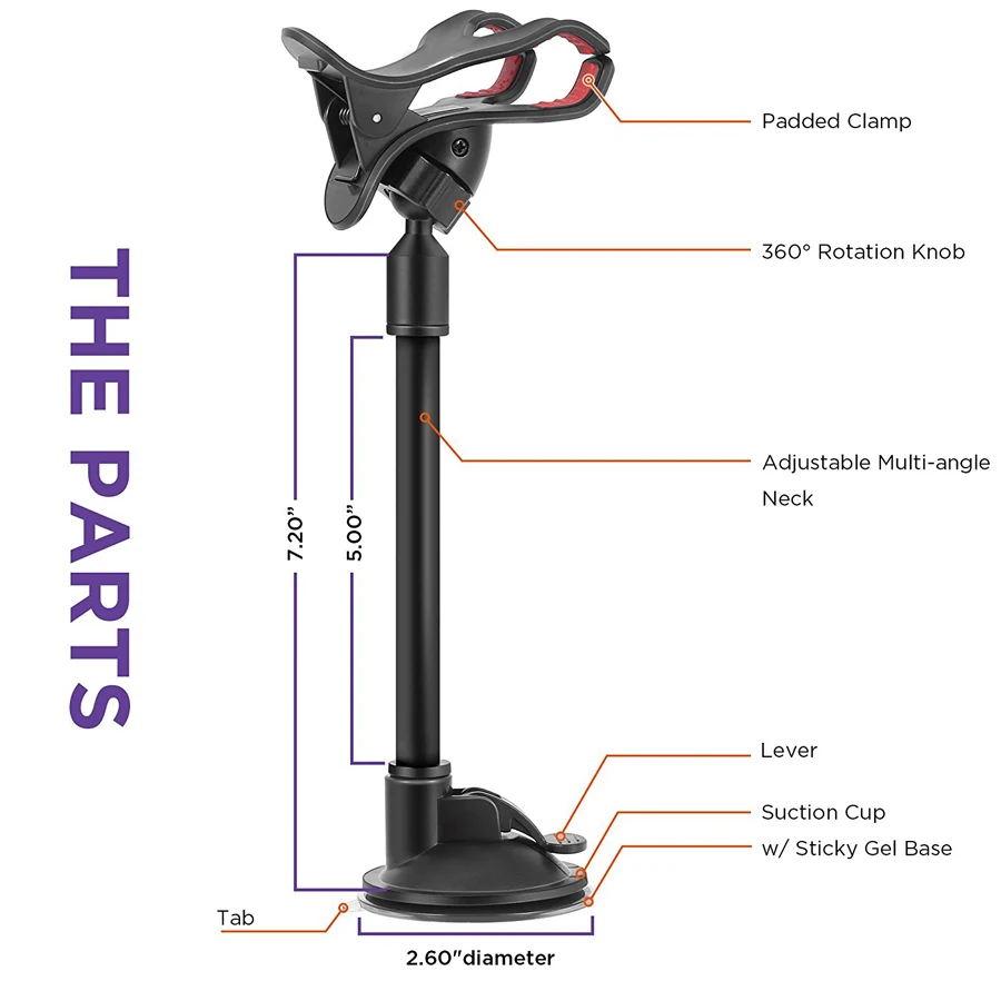 Olaf Luxury Car Phone Holder For iPhone X XS 8 7 Plus Windshield Car Mount Phone Stand 360 Car Holder For Samsung S9 S8 Note 9