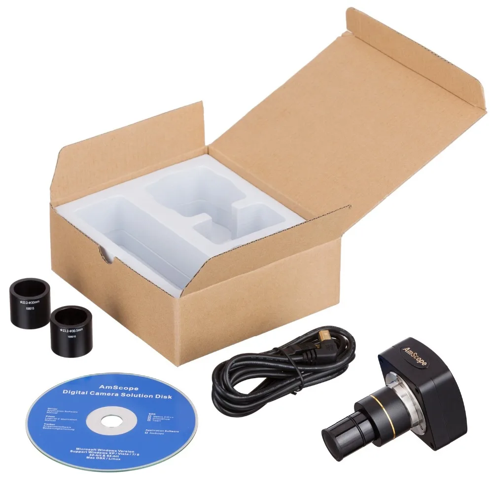 AmScope 10MP Microscope Digital Camera + Software MU1000
