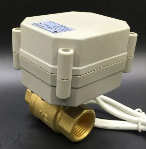 Imagen 2 del producto TFM15-B2-C válvula proporcional única 0-5V 0-10V o 4-20mA latón 1/2 ''DC9-24V 2 vías DN15 para Control de modulación de agua