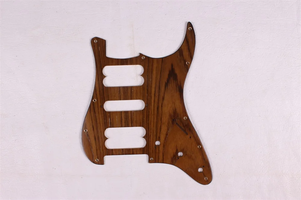 1pcs   HSH  electric GUITAR Pickguard flame maple solid wood Veneer Pickguard YM38