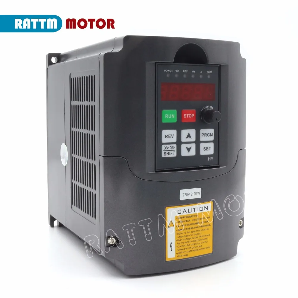 2.2KW 3KW 4KW 5.5KW 7.5KW Variable Frequency Driver VFD Inverter 3HP 220V for CNC router Spindle motor speed control