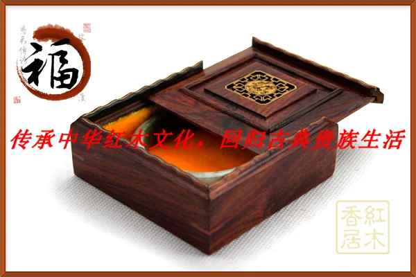 Special offer rosewood jewelry box red rosewood box jade bracelet necklace jewelry display new wood carving