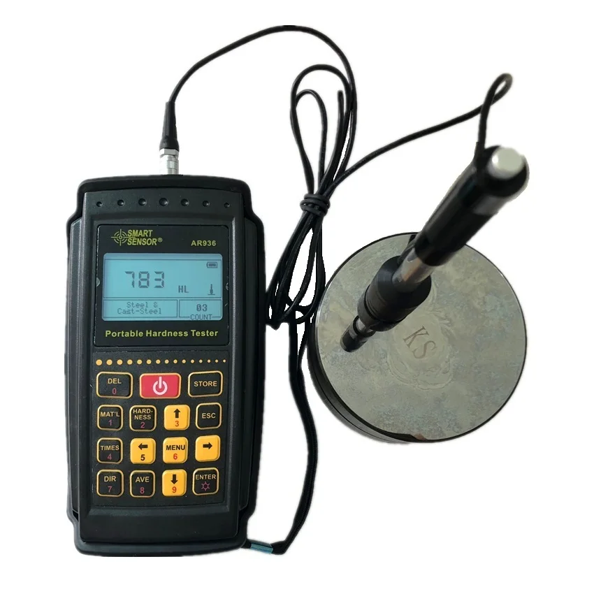 Leeb Hardness Tester Portable AR936 Hardness Unit HL HB HRC HRA HV HS Leeb Durometer Tester