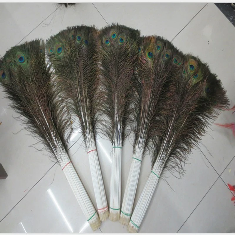 Wholesale! 500PCS natural peacock feathers eye 70-80 cm 30-32 inches