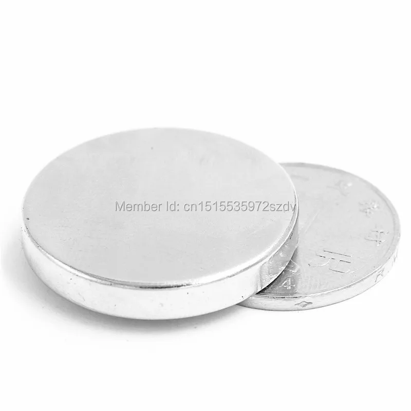 50pcs Strong Round Dia 30mm x 5mm N35 Rare Earth Neodymium Magnet Art Craft Fridge 30x5mm