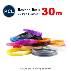 3D Pen Special 1.75mm PCL Filament 3D Printing Material 3D Printer 6Color Refills Modeling Stereoscopic No Pollution 30m