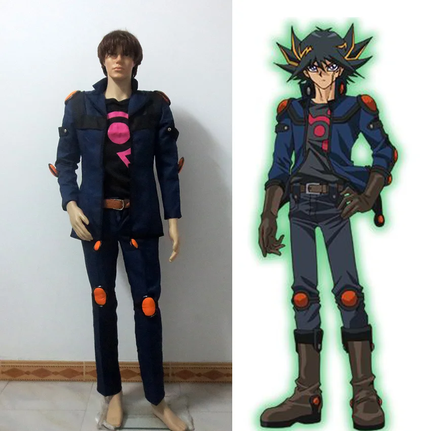 

Yu-Gi-Oh! 5D's Yusei Fudo Fudo Yusei Cosplay Costume Anime customize set Any Size Free Shipping