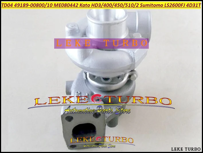 TD04-13G 49189-00800 49189-00810 ME080442 Turbo For Kato Excavator HD400 HD450 HD510 HD512 For Sumitomo LS2600FJ 2650 4D31T 4.3L