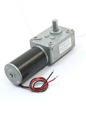 24V 7mm Shaft Reduction Ratio 8000RPM/27RPM DC Worm Geared Box Motor XWJ