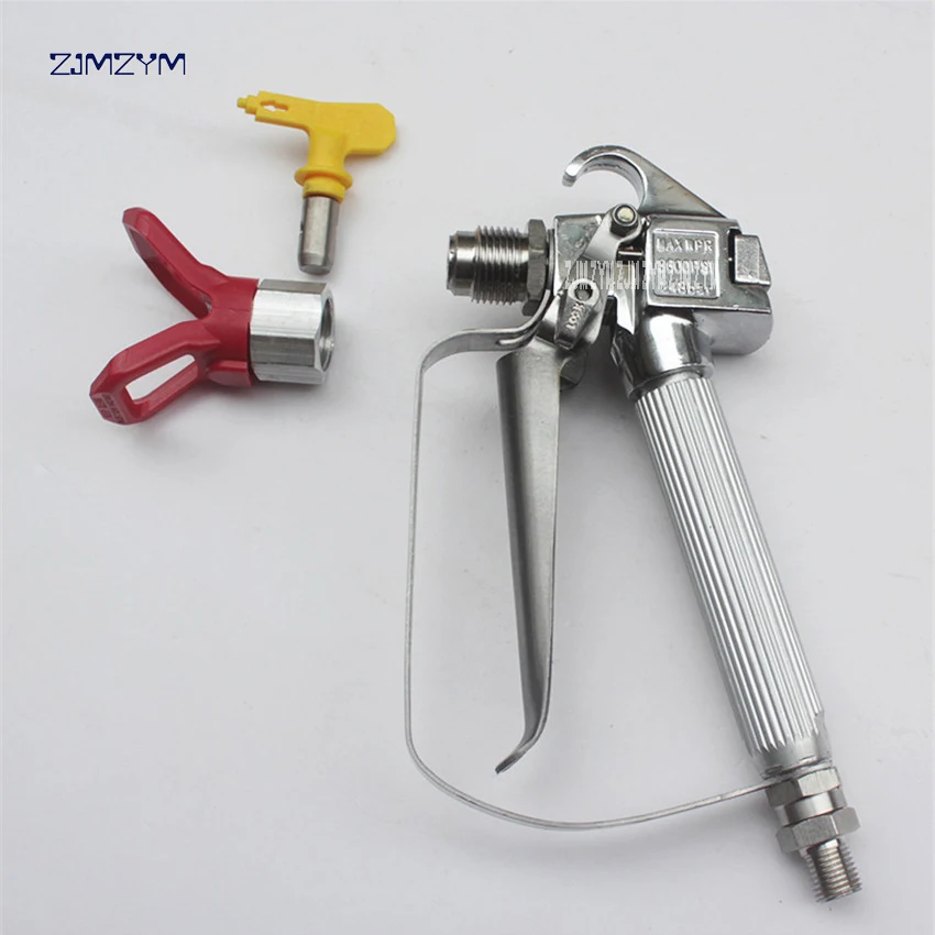 1PC Airless Paint Spray Gun With Nozzle Guard Pump Sprayer And Airless Spraying Machine metal material 0.017mm nozzle Caliber