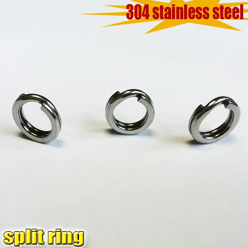 2023NEW Fishing pure 304 Stainless Steel Split Rings for Blank Lures 50pcs/lot attention to the large size number