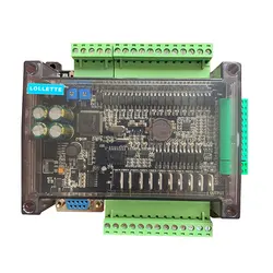 DC24V FX1N FX2N FX3U-24MT PLC Industrial control board 6AD 2DA 14 input 10 transistor output RS485 RTC communications with shell