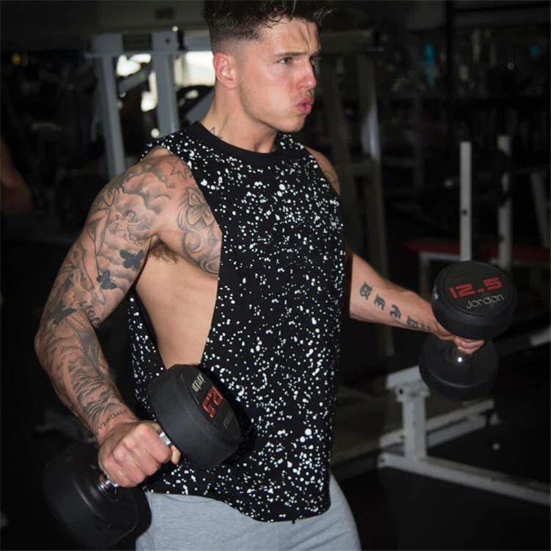 Mens Running Vest Gym Sleeveless T Shirt Summer 2023 Mens Sports Tank Top Bodybuilding Fitness Workout Training Singlet