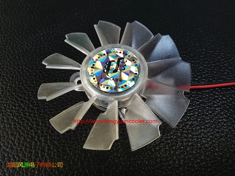 New quiet 6010 Graphics card fan blade High quality 55MM Diameter 25mm Hole Pitch 12V 0.15A  fan blade for UNIKA graphics 2pin