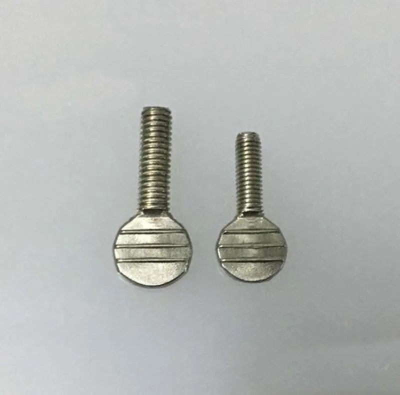 3Pcs M6 Stainless Steel Ping pong racket Screws thumb Wave board Flat head ball beat Hand screw bolt 10mm-30mm Length