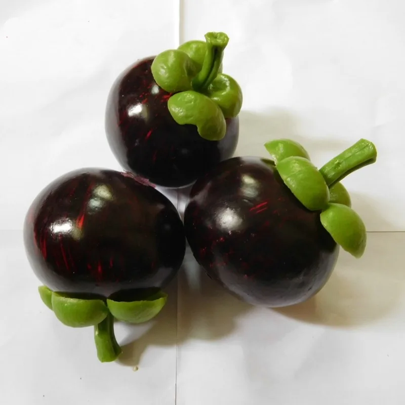 Fruit Child Plastic Mangosteen Fruits And Vegetables Model Simulation Food Early Educational Kid Pretend Play House Kitchen Toy