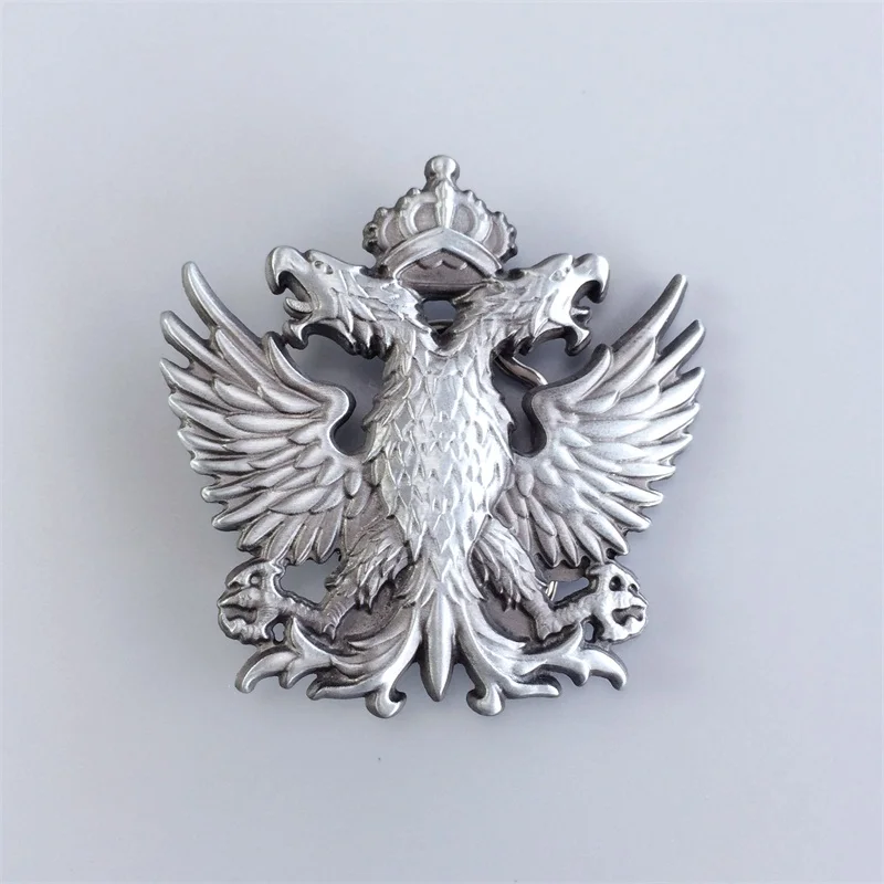 Couronne Empire de russie à Double tête, boucle de ceinture d'aigle, également en Stock aux états-unis, BUCKLE-WT041