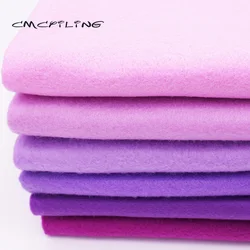 Smooth/High Density/Purple Series Soft Felt Fabric For Needlework DIY Sewing Dolls Crafts,Non-woven, Polyester Cloth 45CM*110CM