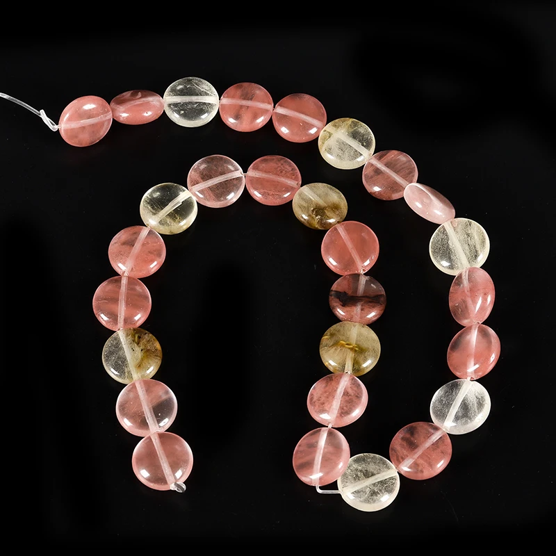 Watermelon Crystal round piece of jewelry with distinct shapes cutting and Flat colorful colors Watermelon Crystal Loose beads