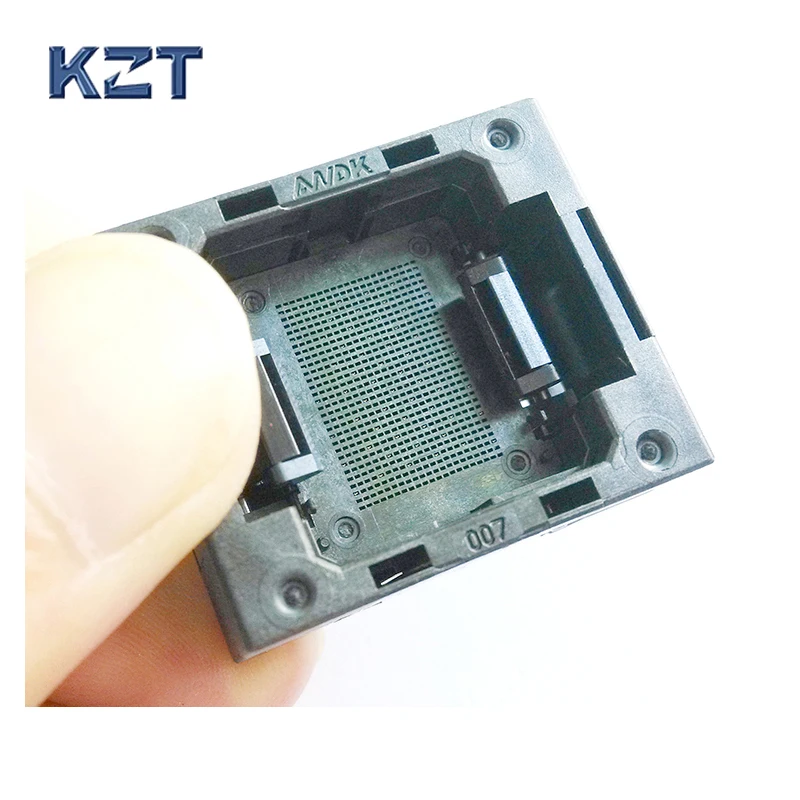 LGA60 Socket Open Top Structure IC Test Socket Burn-in Socket Size 13*17mm Programming Socket LGA Adapter Conversion Block