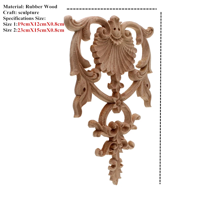 VZLX Wood Applique, European Trim, Decorative Decals, Door And Table Decorated With Carved DIY Home Decoration Accessories
