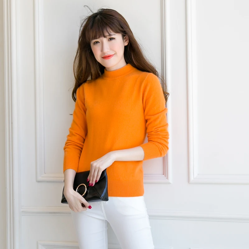 Gejas Ainyu autumn winter sweaters fashion 2020 women turtleneck sweaters Cashmere sweater women knitting pullover winter tops