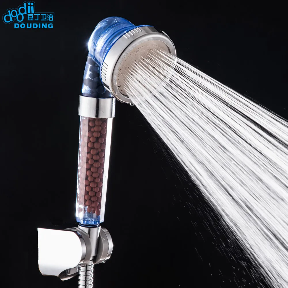 DooDii Three Function High Pressurize Water Saving ABS Plastic Hand Shower Bathroom Water Booster Shower Head