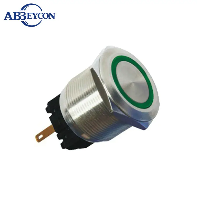 IN46 Abbeycon metal stainless steel anti-vandal IP67 25mm ring led panel mount led indicator