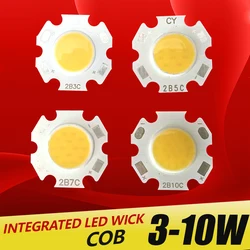 Chip LED Epistar COB ad alta potenza 3W 5W 7W 10W DC 10V-32V SMD integrato per faretto faretto bianco caldo / bianco