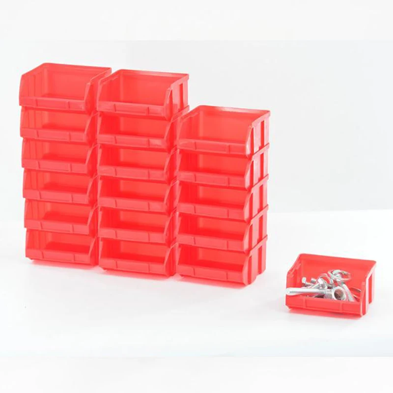 New Wall-mounted Box Tool Parts Garage Unit Shelving Organiser Antistatic Plastic Tool Parts Case ABS Thickened Bin Storage