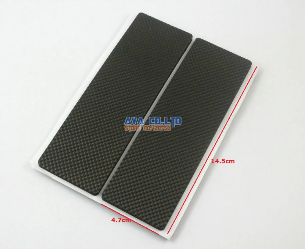 20 Pieces Furnitures Nonskid Rectangle Protective Pad Mat Black 14.5 x 4.7cm