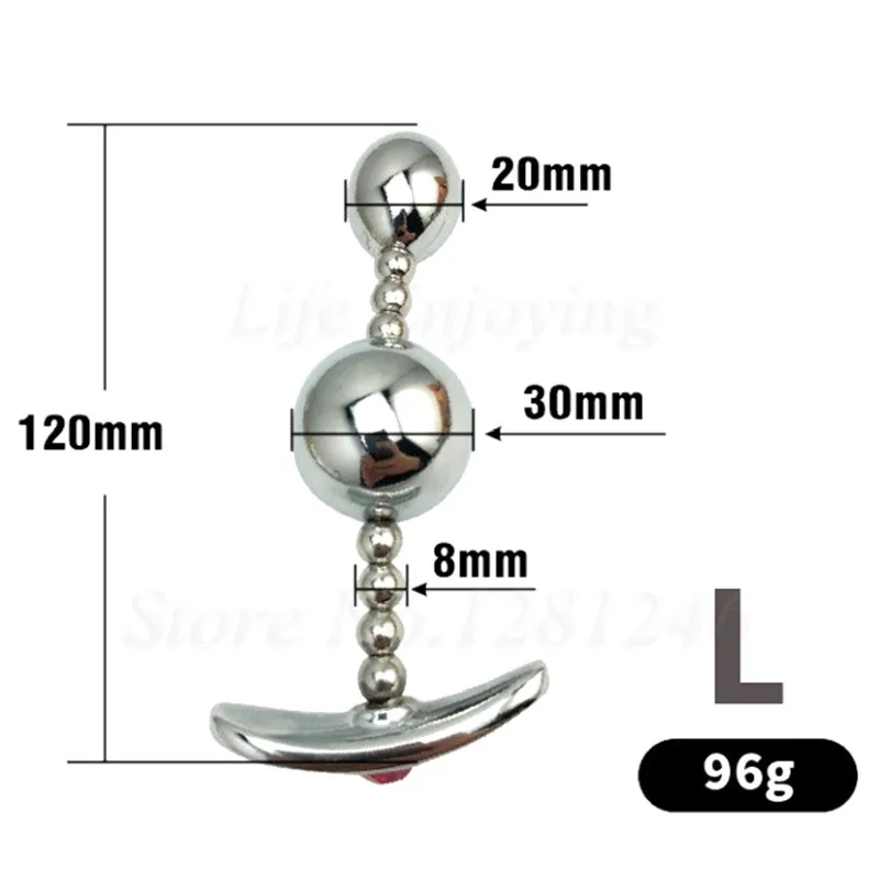 304 stainless steel Swing Ball G-spot Anal Beads Prostate Stimulation Metal Butt Plug Vagina Kegel Ball Sex Toys For Women Men