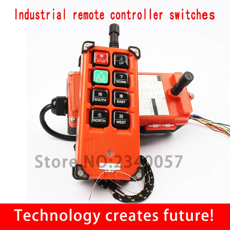 

AC220V AC110V 380V DC12V/24V48V Industrial remote controller switches Hoist Crane Control Lift Crane 1 transmitter + 1 receiver