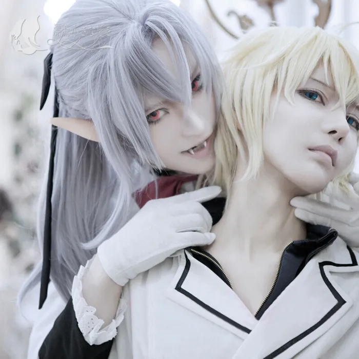 SBluuCosplay Ferid Bathory Cosplay Costumes avec oreilles, uniforme, tenue Anime