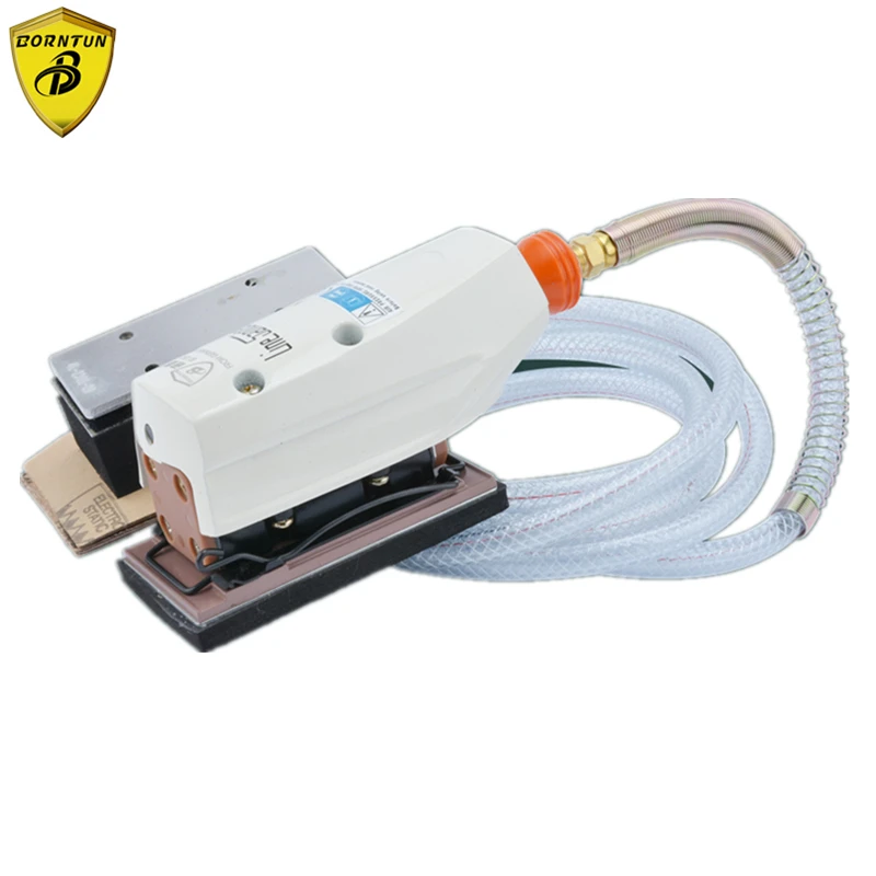 Borntun Rectangle Pneumatic Air Sander Reciprocating Linear Polisher Sanding Buffing Machine