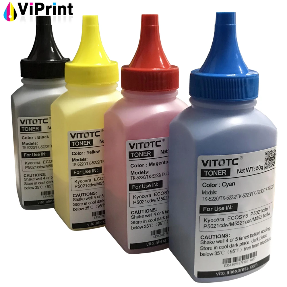 50g/PC TK-5220 TK-5230 TK-5232 Toner Powder For Kyocera ECOSYS P5021cdn P5021cdw M5521cdn M5521cdw 5026 5521 MFP Laser Printer