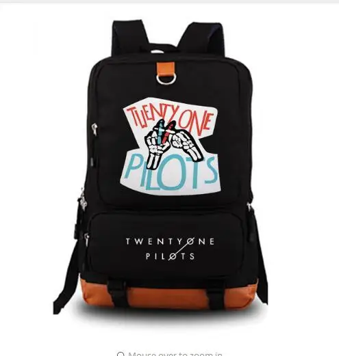 Twenty One Pilots school bag Reflective Rucksack student schoolbags Travel backpack Leisure Daily Notebook Storage backpack bags