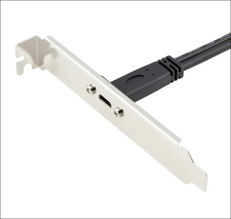 Single Port USB 3.1 Typ C USB-C Buchse auf USB 3.0 Motherboard 19-Pin-Header-Adapter mit PCI-Halterungspanel 50 cm