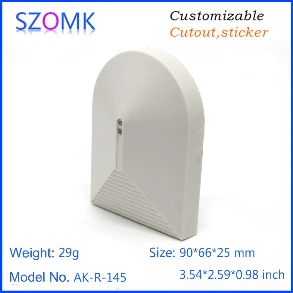 1Piece 90*66*25mm szomk plastic enclosure door window detector security alarm system wireless alarm controller plastic housing