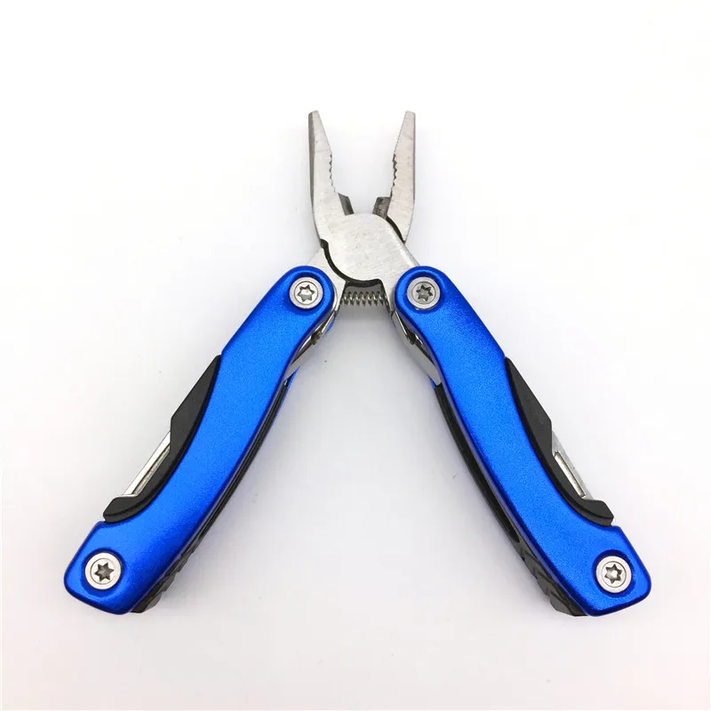 Imagem -03 - Mini Prático ao ar Livre Multitool Alicate Serrilhado Faca Mandíbula Ferramentas Manuais Mais Chave de Fenda Alicate Faca Multitool Conjunto de Sobrevivência Engrenagem
